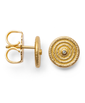 39530 – 925/- Earrings, matte/brushed fg, dia. 0.01ct W-SI