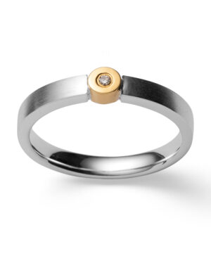 3986156 – 925/- Ring, partially fg, mat rho., BR 0.02ct W-SI