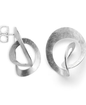 39881 – 925/- Earrings, rho. brushed