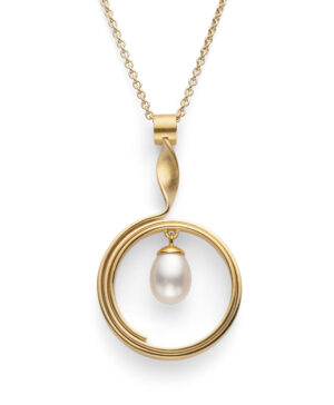 40240 – 925/- Pendant, matte/shiny color, cultured pearl 3.12ct