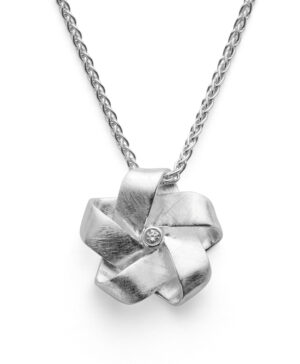 40310 – 925/- Pendant matte, brilliant 0.03ct W-SI