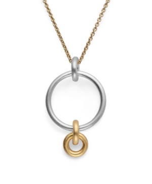 40851 – 925/- Pendant, partly fg, matt rho.