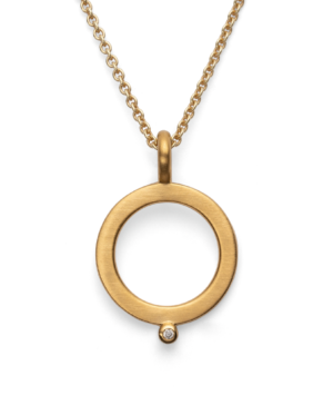 40880 – 925/- Pendant, matte fg, brilliant 0.01ct W-SI