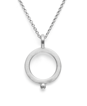 40910 – 925/- Pendant matte, brilliant 0.01ct W-SI