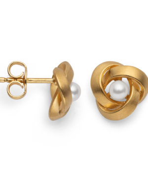41060 – 925/- Earrings, matte finish, white cultured pearl 1.40ct