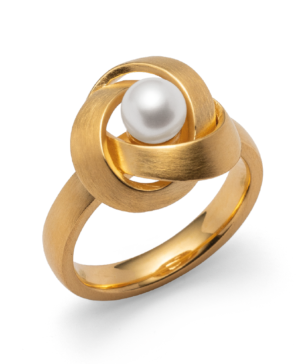 4107060 – 925/- Ring, matte finish, white cultured pearl 1.85ct