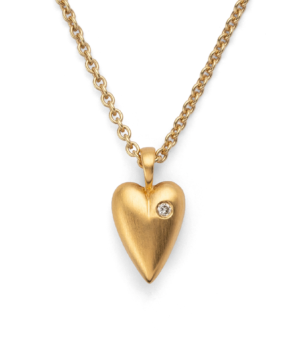 41130 – 925/- Pendant, matte fg, brilliant 0.02ct W-SI