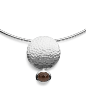 41170 – 925/- hammered Pendant, RQ 1.43ct