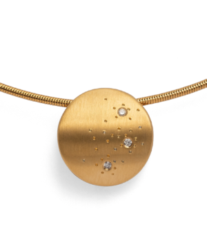 41300 – 925/- Pendant, matte fg, br 0.03ct W-SI