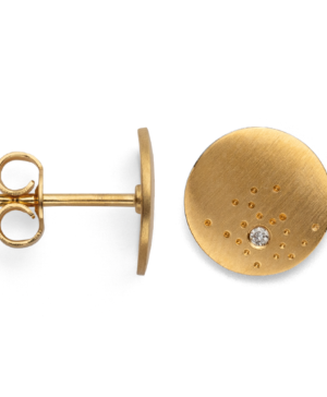 41310 – 925/- Earrings, matte, br 0.02ct W-SI*