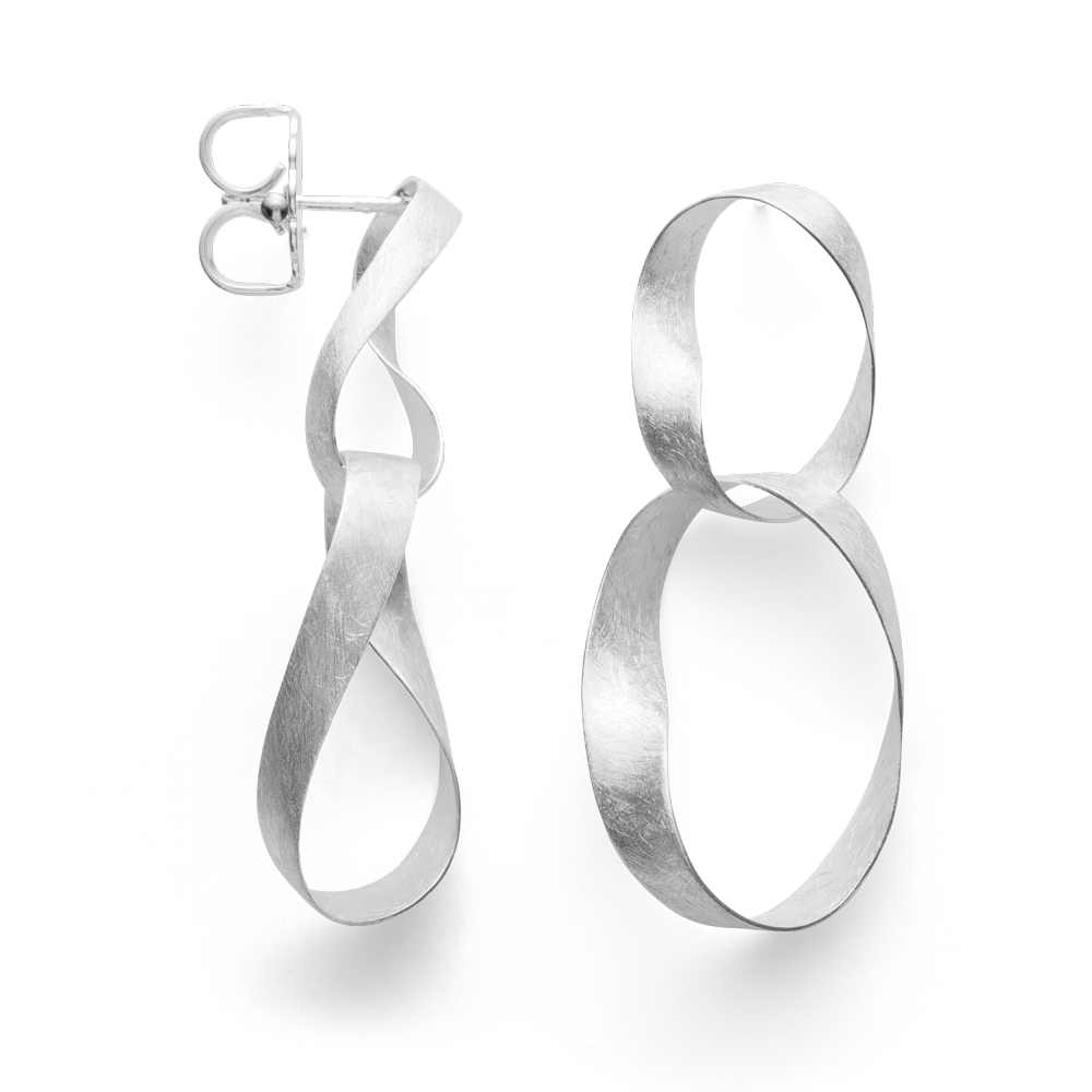 41600 – 925/- Earrings brushed