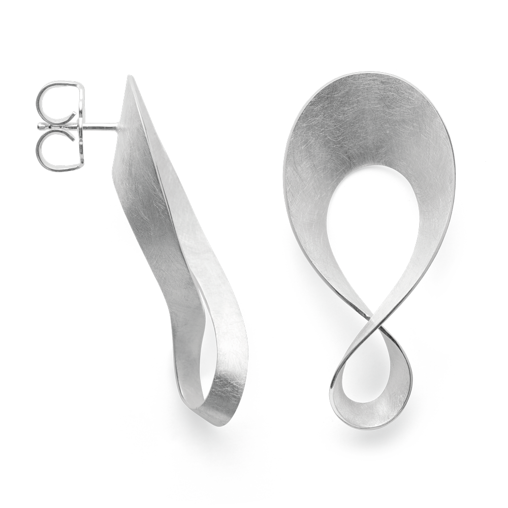 41670 – 925/- Earrings brushed/polished