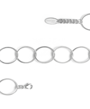 41740 – 925/- bracelet matt, 17cm + 2cm