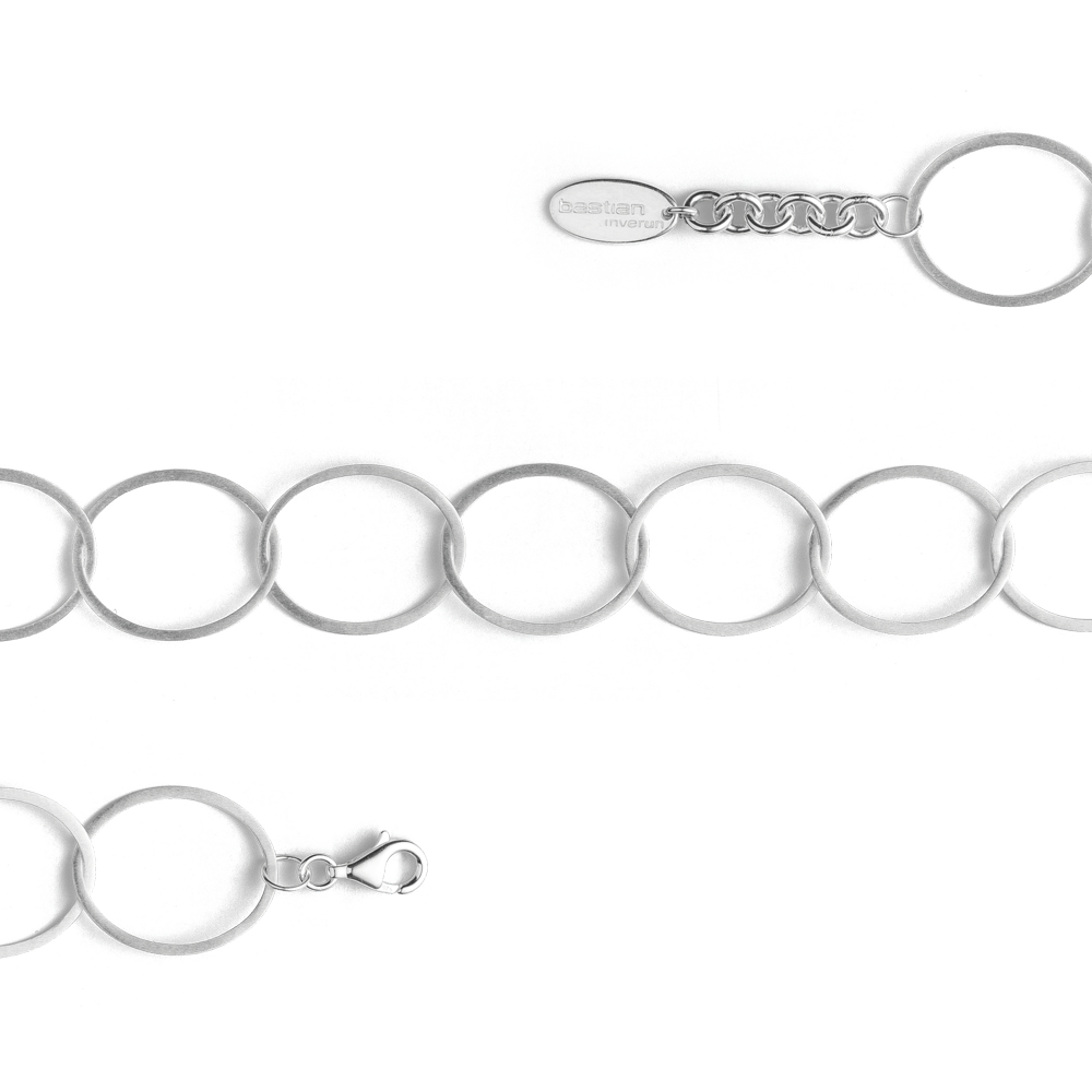 41740 – 925/- bracelet matt, 17cm + 2cm