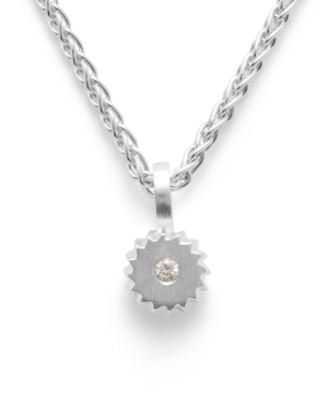 41930 – 925/- Pendant matte, brilliant 0.02ct W-SI
