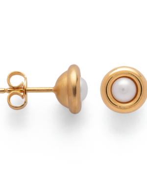 42120 – 925/- Earrings, fg glossy cultured pearl 1.03ct
