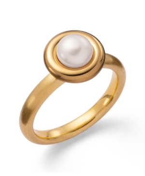 4213056 – 925/- Ring, matte/shiny color, white cultured pearl 1.53ct