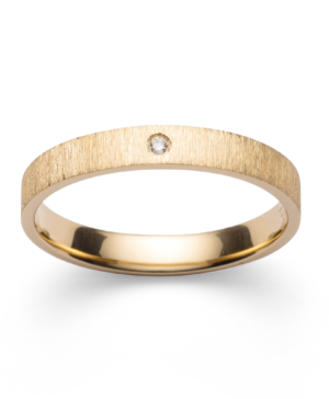 42465 – 750/- Ring matte/brushed, brilliant 0.02ct W-SI
