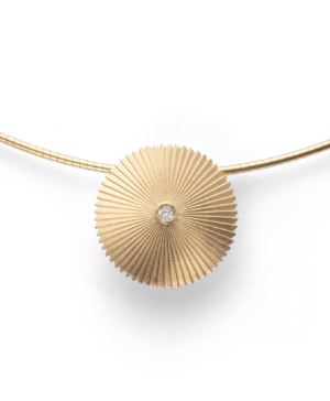 42495 – 750/- Pendant matte/shiny, br. 0.01ct W-SI