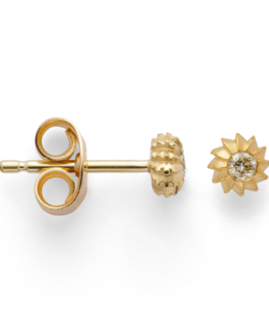 42525 – 750/- matte earrings, br 0.06ct W-SI
