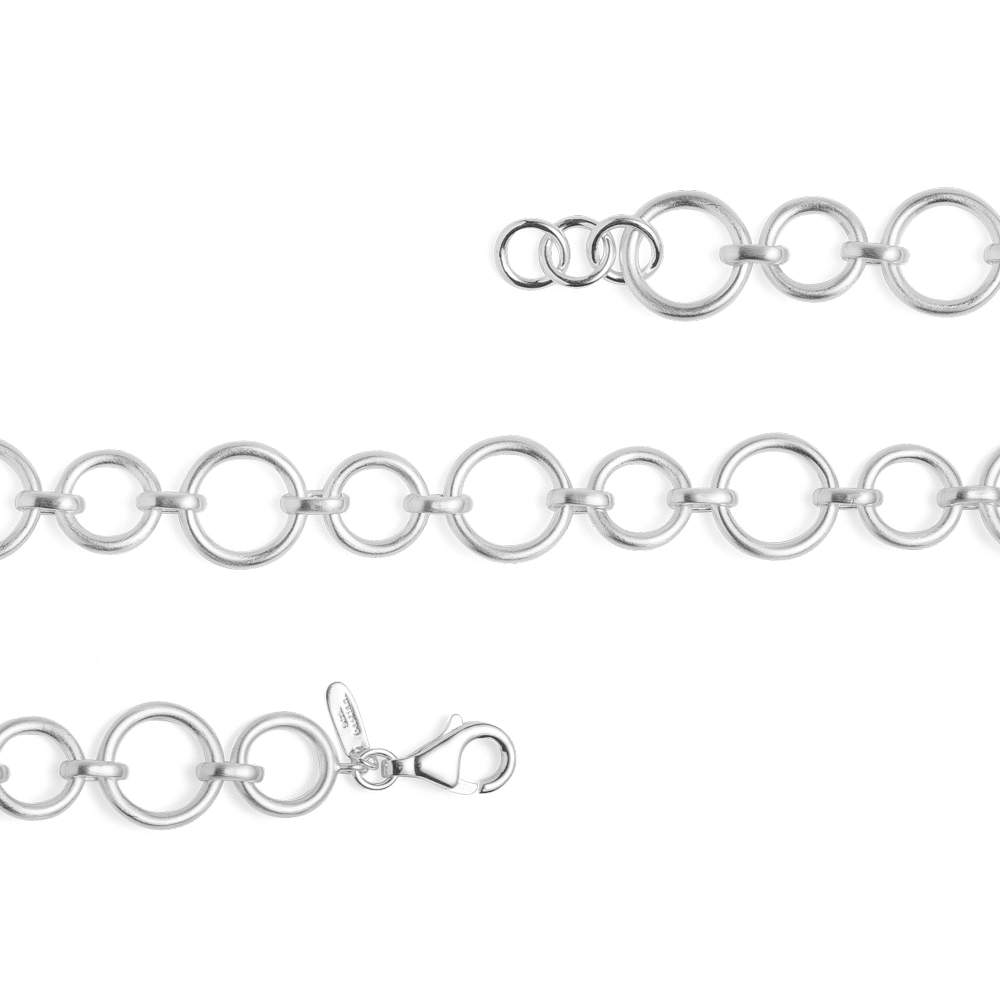 42610 – 925/- bracelet matt, 20cm + 1cm