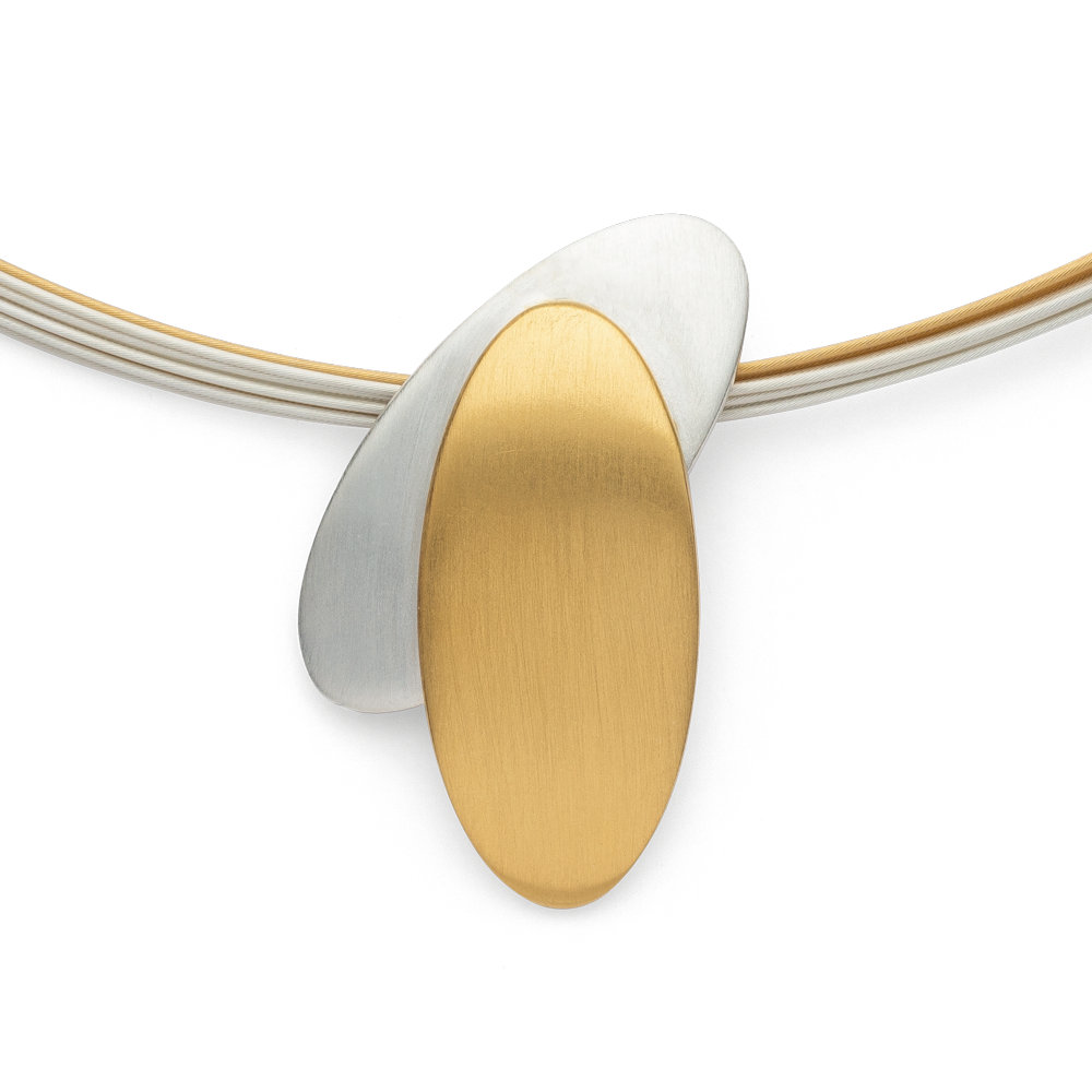 42731 – 925/- Pendant, partly fg, matt rho.