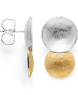 42790 – 925/- Earrings, partly brushed