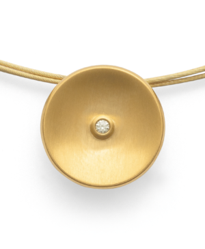 43060 – 925/- Pendant, matte fg, brilliant 0.015ct W-SI