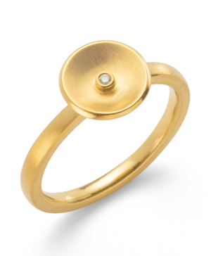 4308058 – 925/- Ring, matte fg, brilliant 0.01ct W-SI