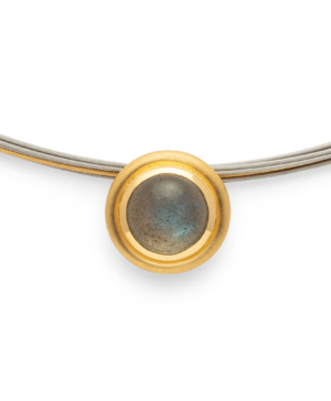 43150 – 925/- Pendant, matte/shiny color, lab 2.63ct