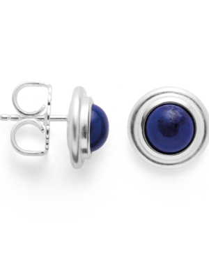 43190 – 925/- Earrings matte/polished, lapis 2.72ct