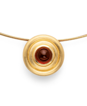 43210 – 925/- Pendant, matte/shiny color, Garnet 1.38ct