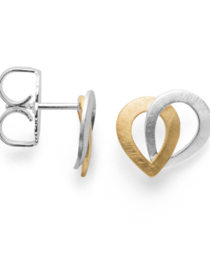 43310 – 925/- Earrings, partly brushed