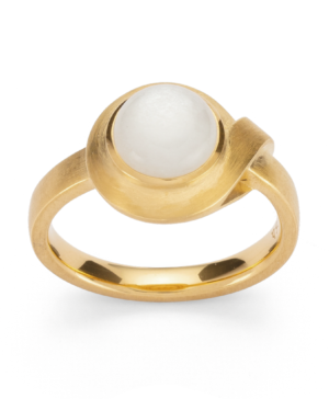 4336058 – 925/- Ring, matte/shiny color, moonstone 1.40ct