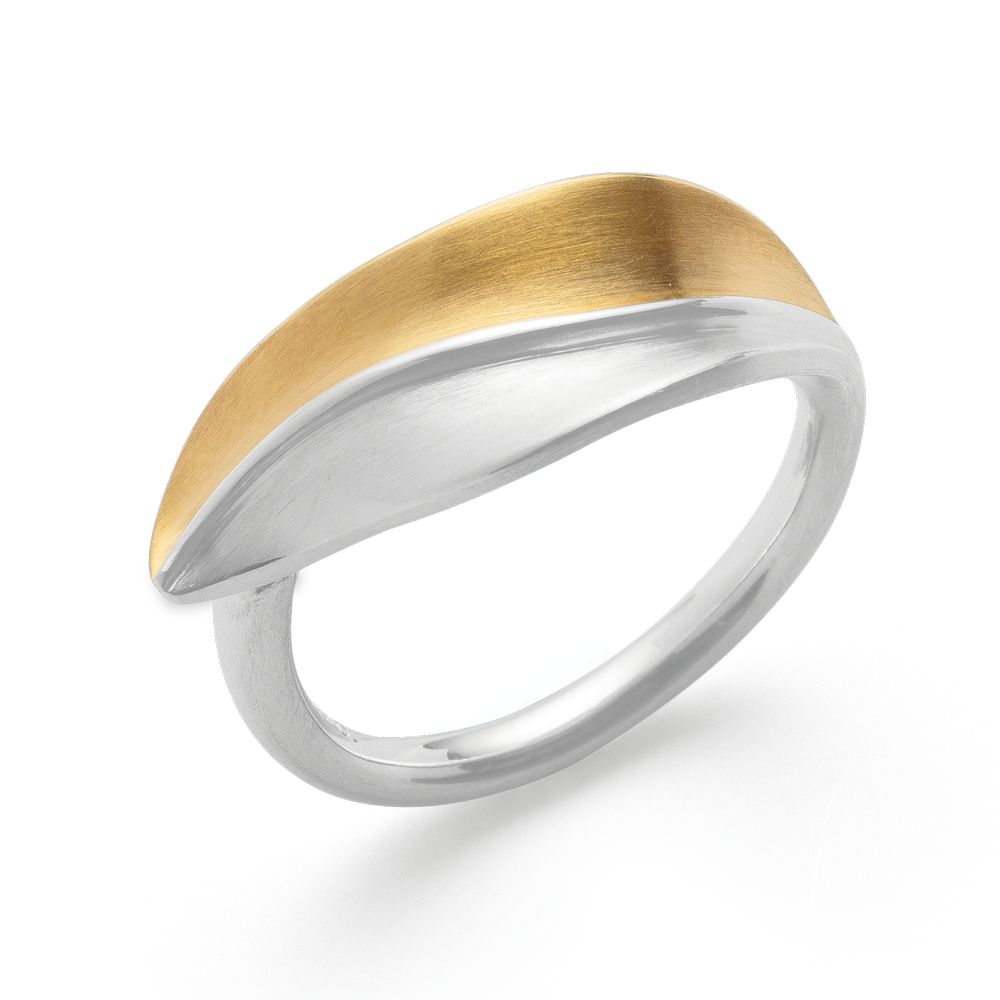 4346154 – 925/- Ring, partially fg, matte rho.