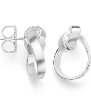 43671 – 925/- Earrings, matte rho.
