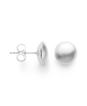 43711 – 925/- Earrings, rho. "Little button", matte.