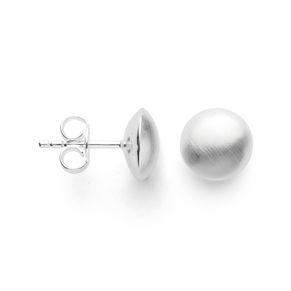 43721 – 925/- earring, rho. "button", matte