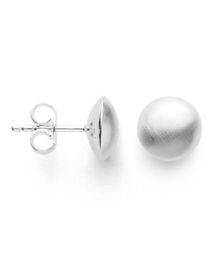 43720 – 925/- Earrings "medium button" matte