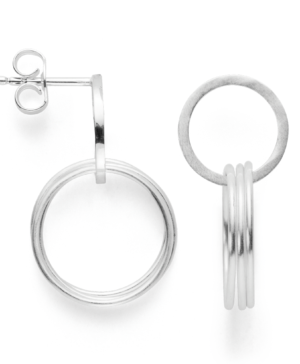 43821 – 925/- Earrings, rho. matt/shiny