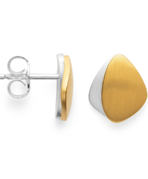 43891 – 925/- Earrings, partly fg, matt rho.