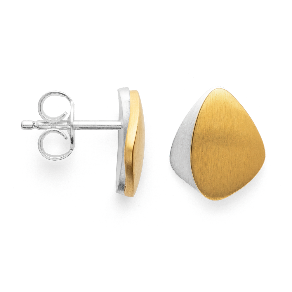 43891 – 925/- Earrings, partly fg, matt rho.
