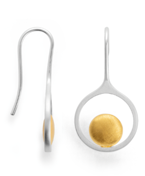 43920 – 925/- earring, partly matte/brushed