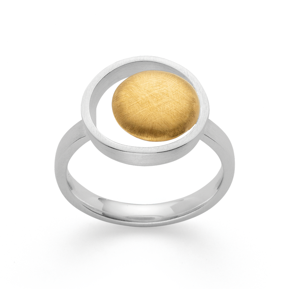 4393158 – 925/- ring, partially over, rho. matte/brushed matte