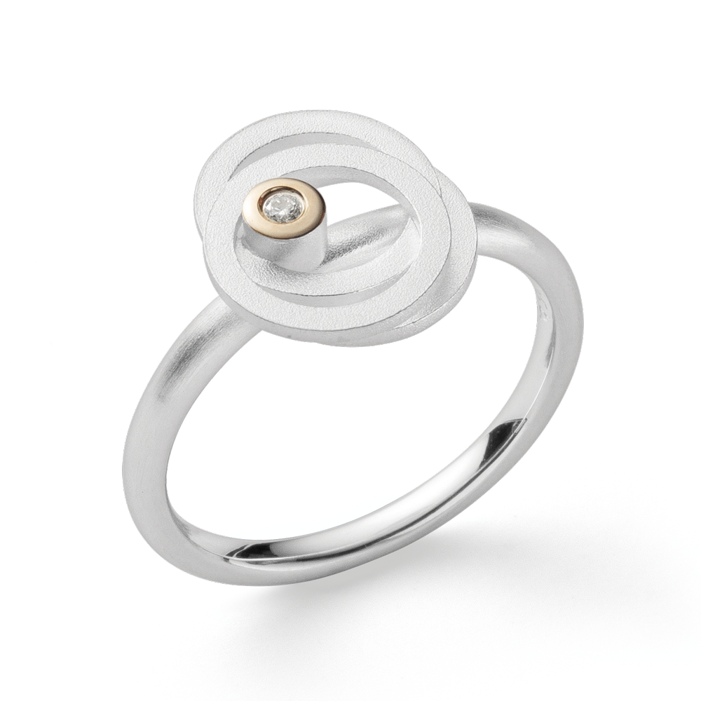 4399160 – 925/- ring, fg, rho sandb/blank, 0.02ct W-SI