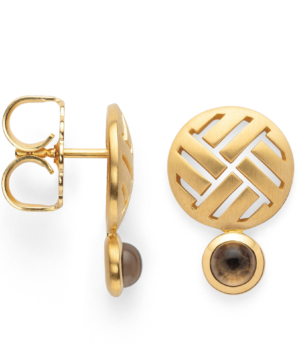 44010 – 925/- Earrings, fg matte/shiny, RQ 0.72ct