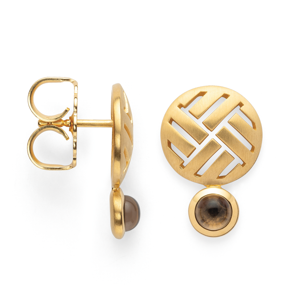 44010 – 925/- Earrings, fg matte/shiny, RQ 0.72ct