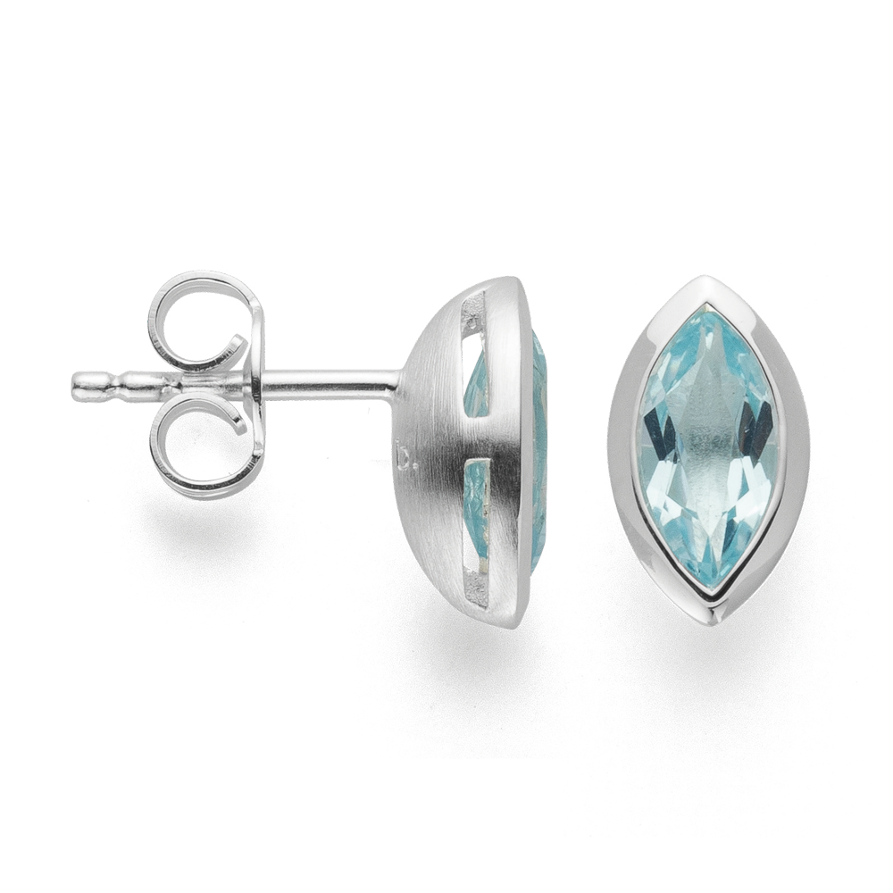 44031 – 925/- Earrings, rho. shiny, Topaz sky blue