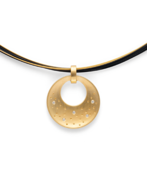 44070 – 925/- Pendant, matte, br 0.025ct W-SI