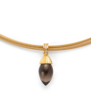 44210 – 925/- Pendant, matte/shiny color, RQ and topaz